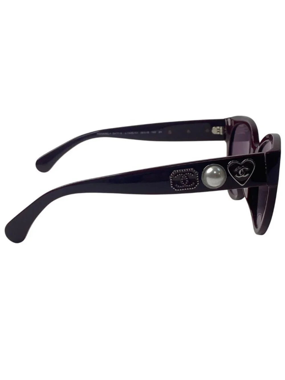 Chanel Faux Pearl CC Logo Sunglasses 56